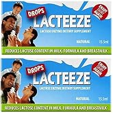 2 pack Lactase Enzyme Lacteeze Drops 15.5 ml Liquid