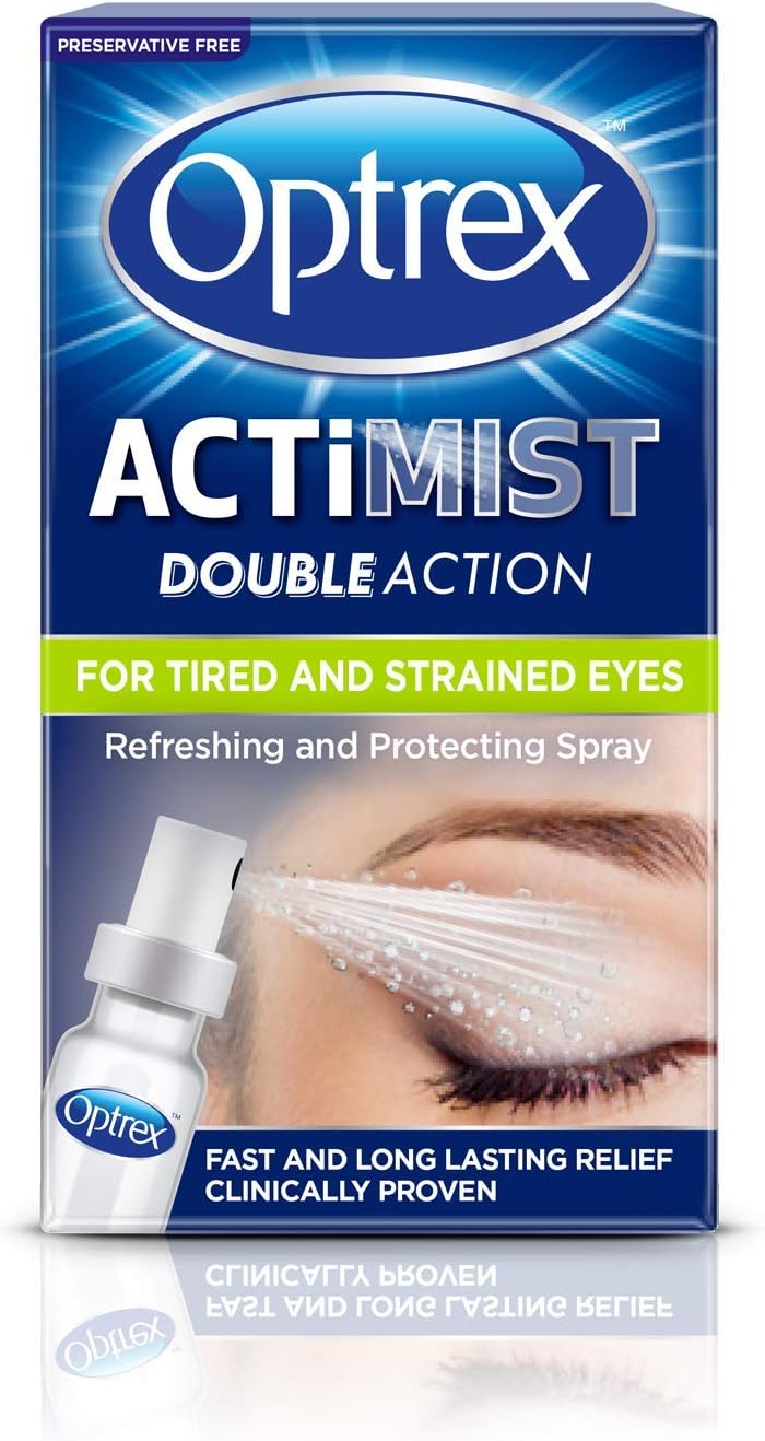 Optrex Double Action Actimist Eye Spray for Tired & Strained Eyes, 10ml, 3137893