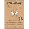 Friendship Necklace 2 Best Friend BFF Necklace Gifts For Girls Women Friends Long Distance Birthday Gifts