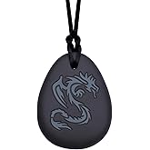 Munchables Dragon Sensory Chew Necklace for Adults or Kids - Chewy Fidget Stim Toy Jewelry for Boys and Girls (Grey/Black)