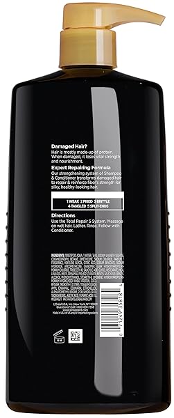 L’OREAL PARIS ELVIVE TOTAL REPAIR 5 REPAIRING SHAMPOO FOR DAMAGED HAIR SHAMPOO WITH PROTEIN AND CERAMIDE FOR STRONG SILKY SHINY HEALTHY RENEWED HAIR 28 FL OZ