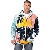 KingSize Men's Big & Tall Fleece Zip-front Hoodie Jacket
