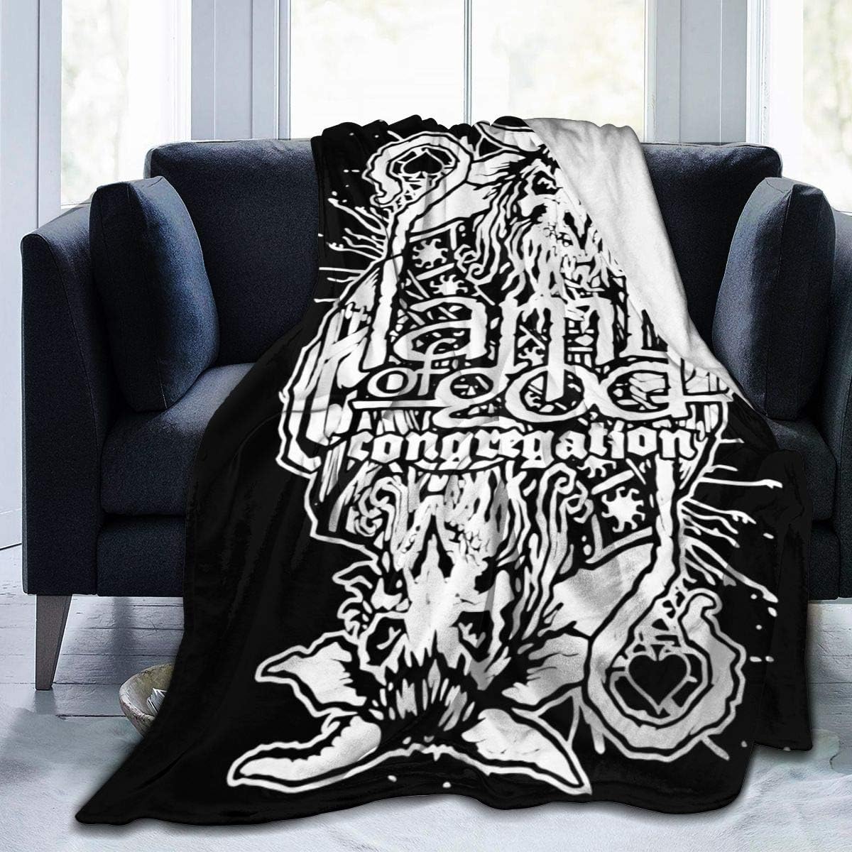 Lamb Of God Novelty Fleece Bed Blankets, Christmas Throw Blankets, Washable Super