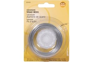 The Hillman Group 123131 20 Gauge Galvanized Wire, 75-Feet, 1-Pack