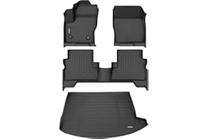ANBINGO®Floor Mats & Cargo Liner for Ford Escape 2013-2019 All Weather Floor Mats Set Custom for Escape Full Set Floor Liners for Escape Accessories Black