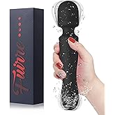 Fuirre New Cordless Double-Ended Available Relaxation Myofascia Tool Handheld Portable Travel Home Office Work Sports Silicone Use to Relieve Deep Tissue Muscle Pain and Fatigue,Black