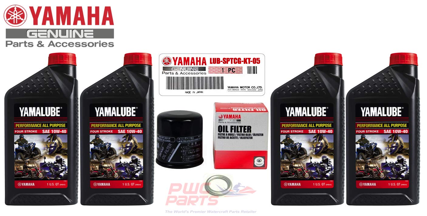 YAMAHA Sport Motorcycle AP Oil Change Kit YZF-R6S R6 FZ1 FZ6 10W40 SAE LUB-SPTCG-KT-05