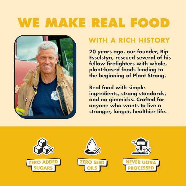PLANTSTRONG ORGANIC CREAMY WHITE BEAN CHILI, 14.5 OZ – HIGH PROTEIN VEGAN CHILI WITH NAVY BEANS, SWEET POTATOES & CORN, 20G PROTEIN, USDA ORGANIC, NO SEED OILS, READY-TO-EAT PLANT-BASED MEAL