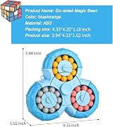 SUOXU Magic Bean Rotating Cube - Finger Jigsaw Puzzle Toy Blue view 6