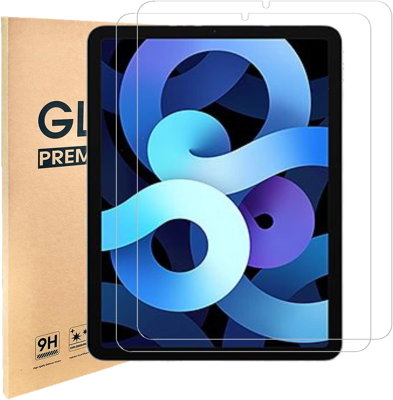 [2 Pack] iPad Air 4th Generation Screen Protector,Tempered Glass for iPad Air 10.9-inch (iPad Air 4,iPad Air 2020)