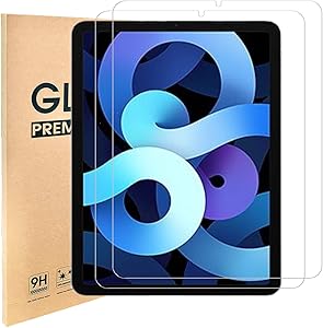 [2 Pack] iPad Air 4th Generation Screen Protector,Tempered Glass for iPad Air 10.9-inch (iPad Air 4,iPad Air 2020)