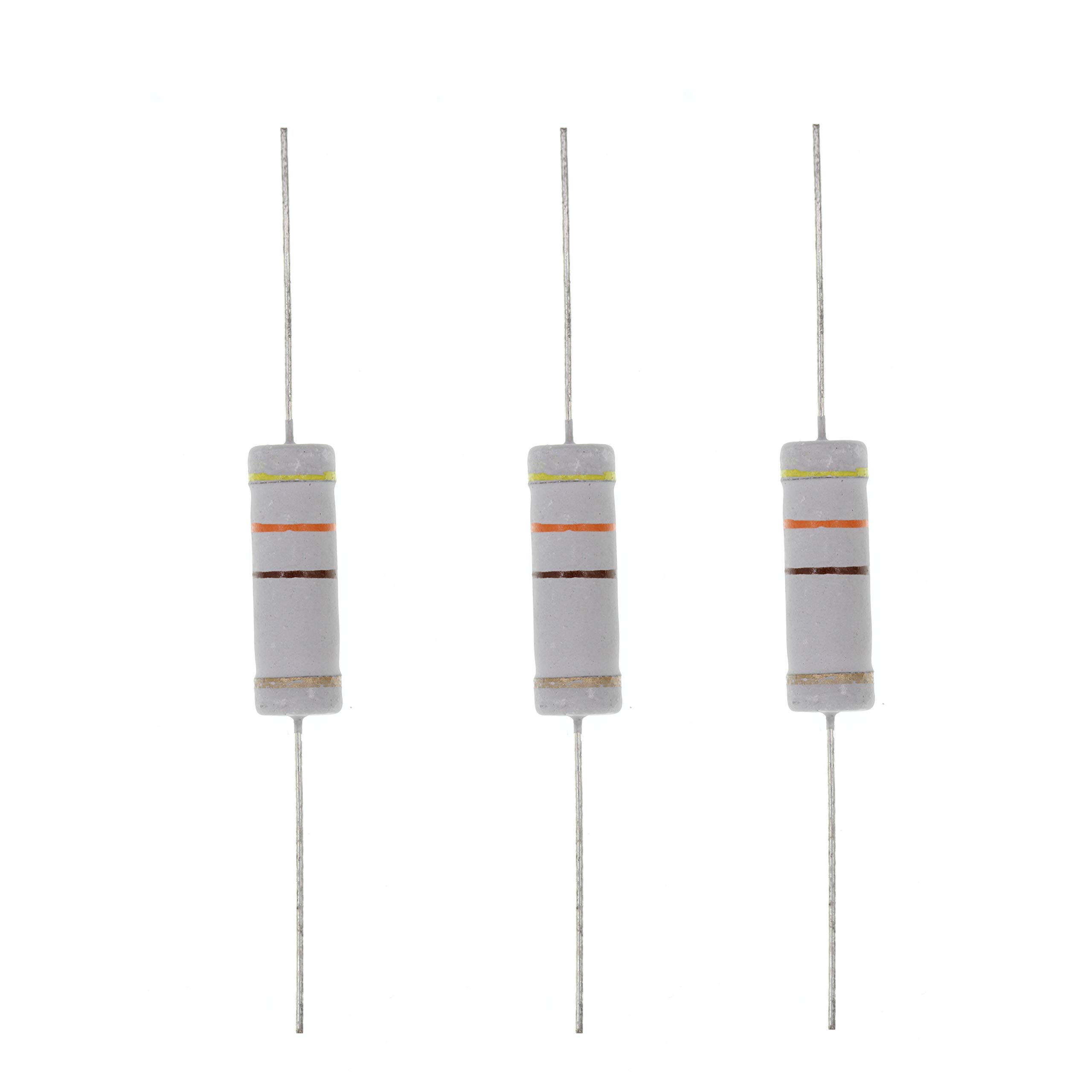 HUABAN 10PCS 5W 5 Watts 430R 430 Ohm 5% Metal Oxide Film Resistor
