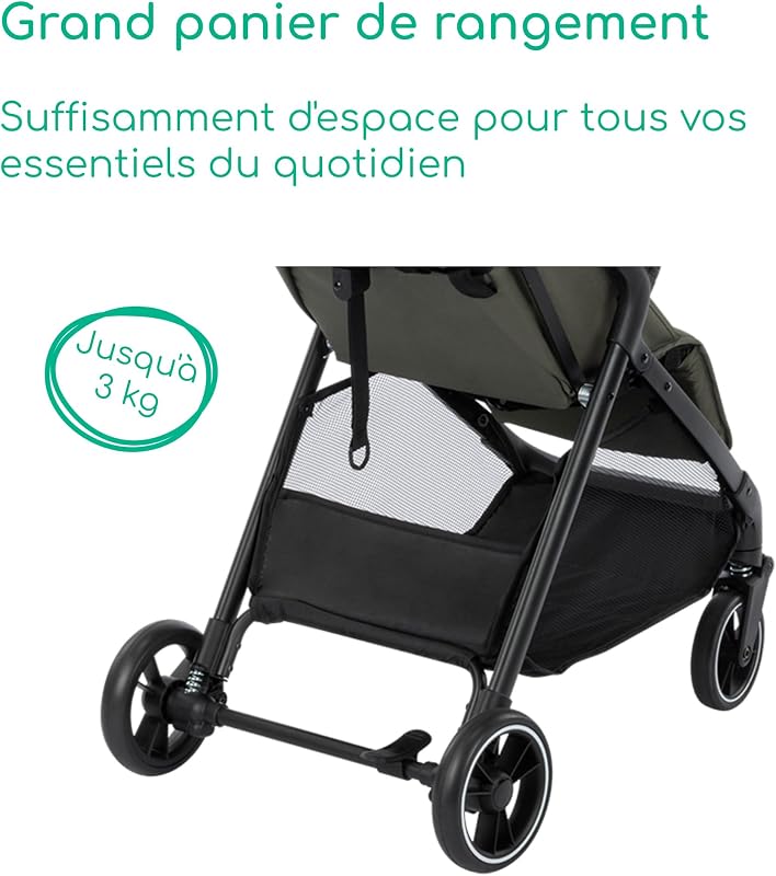 Azur, Poussette Canne, 0–3 Ans (15 kg), Mineral Graphite