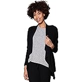 LA CERA Women's Open Front Casual Long Sleeve Knit Classic Sweaters Comfortable Brushed Cascase Cardigan