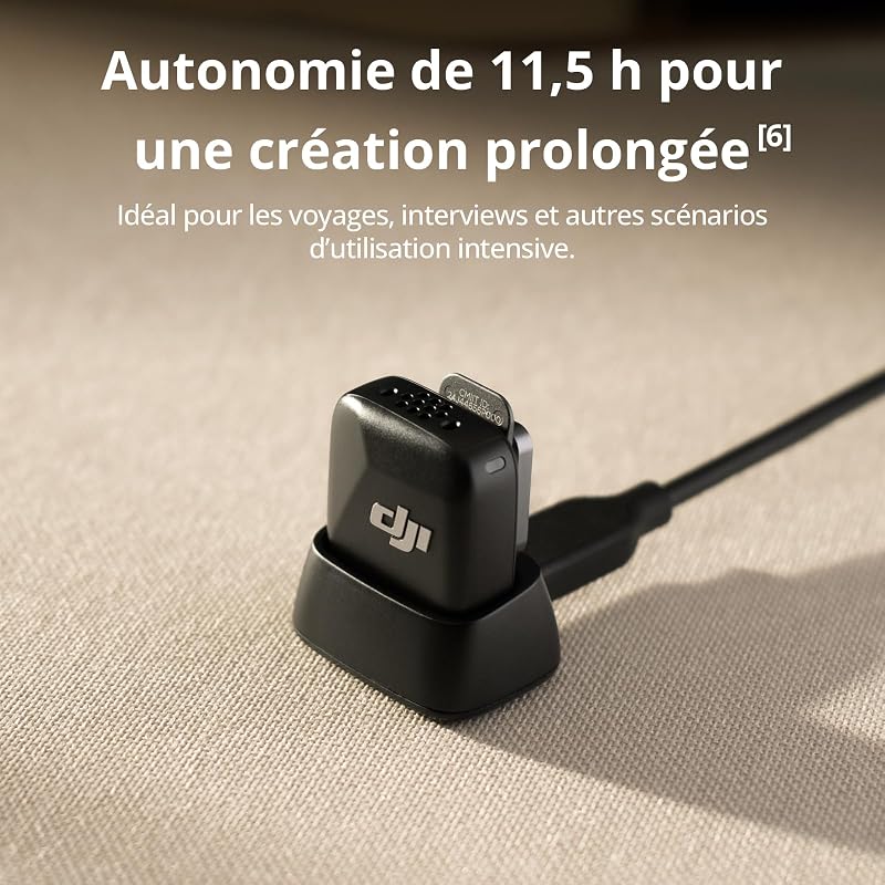 Mic Mini (2 TX + 1 RX Mobile), Microphone Cravate sans Fil pour iPhone 17/16/15 et Android/PC/Tablette, prêt à l’Emploi, Transmission 300 m, ultraléger, réduction Active du Bruit, vlog