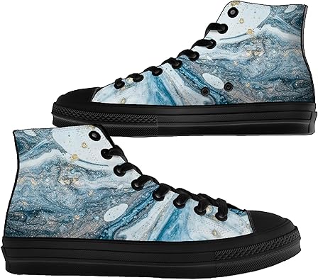 printed high top sneakers