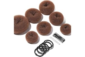 2Pcs Medium Hair Bun Maker Hair Donut Set for Women Hair Donut Bun Maker Tool for Short and Thin Hair Crown Shapers Accessori