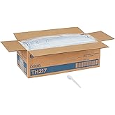 Georgia-Pacific Dixie 6" Heavy-Weight Polystyrene Plastic Teaspoon by GP PRO (Georgia-Pacific), White, TH217, (Case of 1,000)