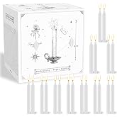 100 Pack White Spell Chime Candles, 4" Small Taper Candles for Rituals | Witch Candle Sticks for Birthday Party, Wedding, Witchcraft, Wiccan Supplies, Meditation, Prayer, Wax Play, Christmas