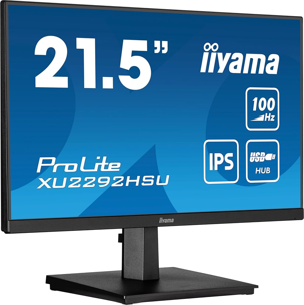iiyama XU2292HSU-B6 21.5" IPS 1920x1080 100Hz Monitor HDMI DisplayPort