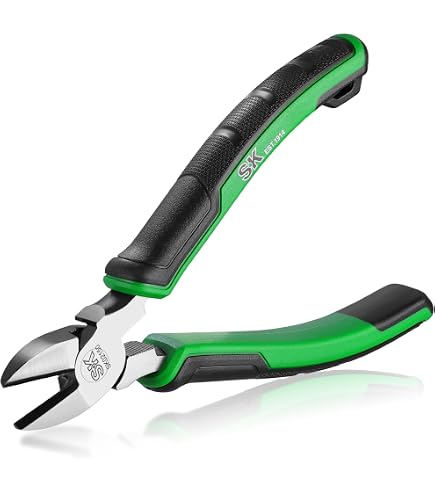 SK 8-Inch Needle Nose Pliers, Long Nose Pliers, Twill Teeth & Nali
