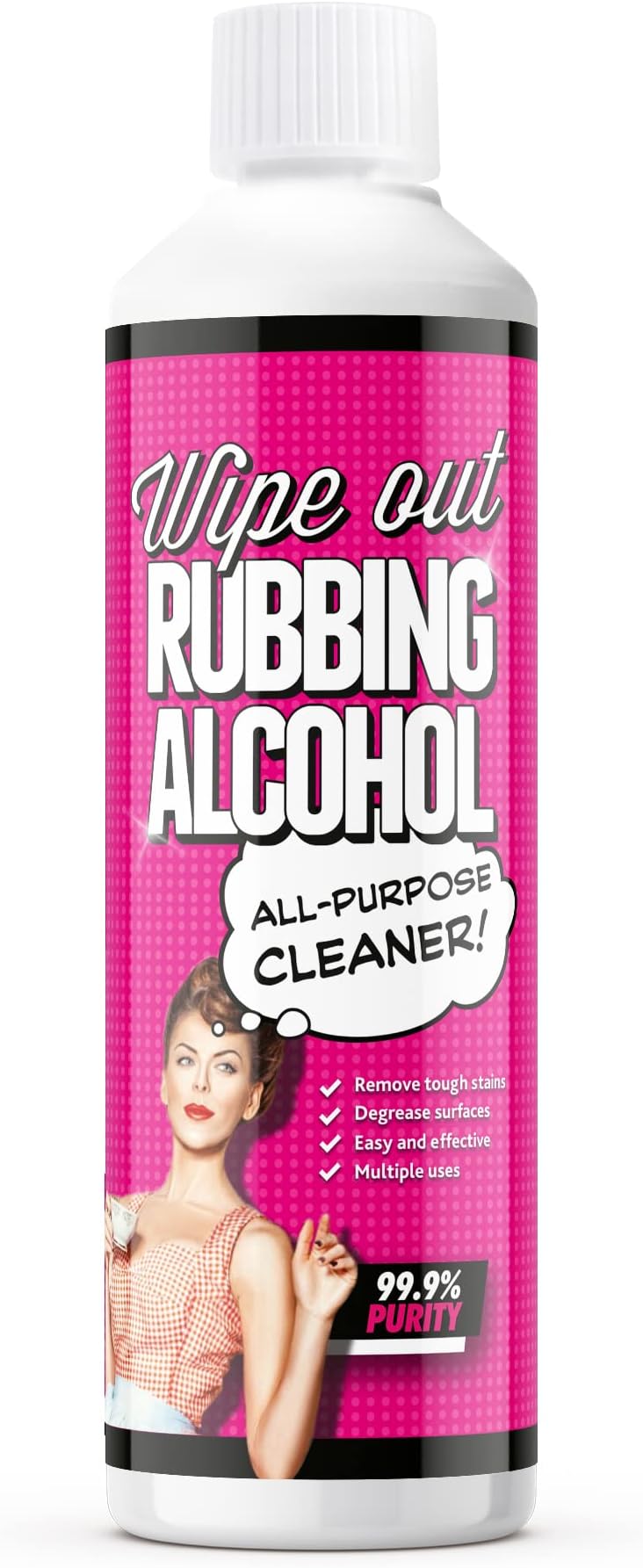 Wipeout Isopropanol 99.9% IPA Cleaner Degreaser 500ml Brand Wipe Out