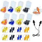 Ear Plugs for Sleeping,Noise Canceling Ear Plugs Soft Reusable Silicone Earplugs Waterproof Noise Reduction Earplugs for Conc