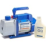 New Position 3.0 CFM Single-Stage 5 Pa Rotary Vane Economy Vacuum Pump for HVAC Air Conditioner Refrigerant Food Packaging Mi