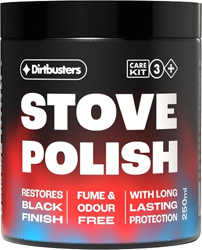 Dirtbusters Stove Polish For Log Burners & Grates 250ml Black Finish
