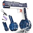 Electric Water Guns for Adults - Automatic Water Gun Powerful, Water Gun with 510cc High Capacity, Electric Squirt Gun, Blue