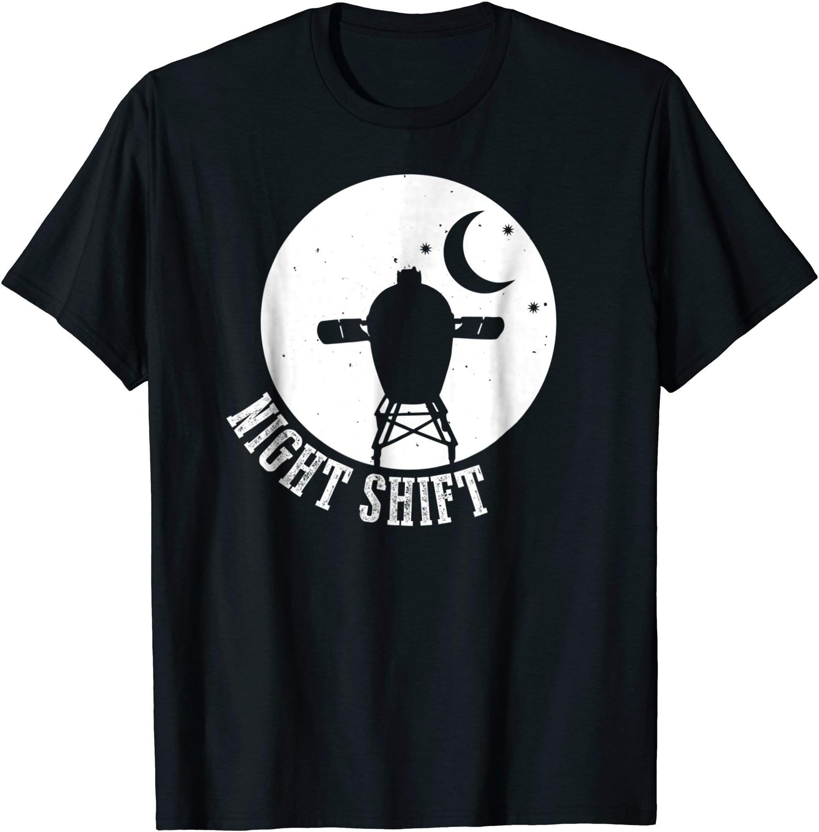 Mens Night Shift Funny BBQ Smoke Grilling Egg Smoker T Shirts