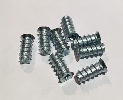 Abrafix 8pk Draw Runner Screws Flat Head Countersunk 5mm Diameter Euro Screws