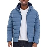 Michael Kors mens Hooded Puffer Jacket, Rain and Cold Weather Coat