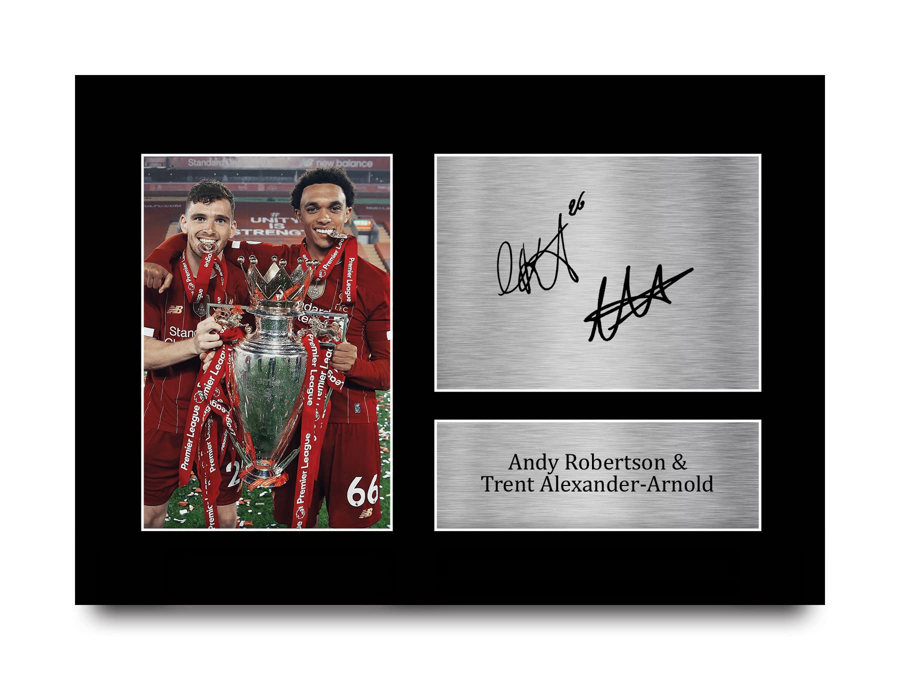 HWC Trading A4 Trent Alexander-Arnold Andy Robertson Liverpool Gifts Printed Signed Autograph Picture for Football Fans and Supporters