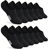 FAYBOX No Show Socks Womens Cushioned Low Cut Invisible Footies for Running Athletic Gym Ankle Socks 6 Pairs