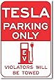 Tesla Parking Only - NEW Electric Vehicle EV Parking Poster
