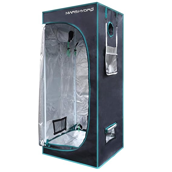 Mars Hydro 70x70x160 cm refletierendes Membran Hydroponik Growzelt für Hydroponik Zimmerpflanzen Wachsen