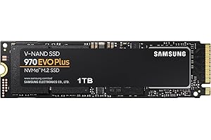 SAMSUNG 970 EVO Plus SSD 1TB NVMe M.2 Internal Solid State Hard Drive, V-NAND Technology, Storage and Memory Expansion for Gaming, Graphics w/Heat Control, Max Speed, MZ-V7S1T0B/AM
