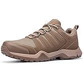 Grand Attack Men's Waterproof Hiking Shoes Lightweight Approach Trekking Comfortable Backpacking Boots Non Slip Work Shoes Outdoor Camping Travel Sneakers