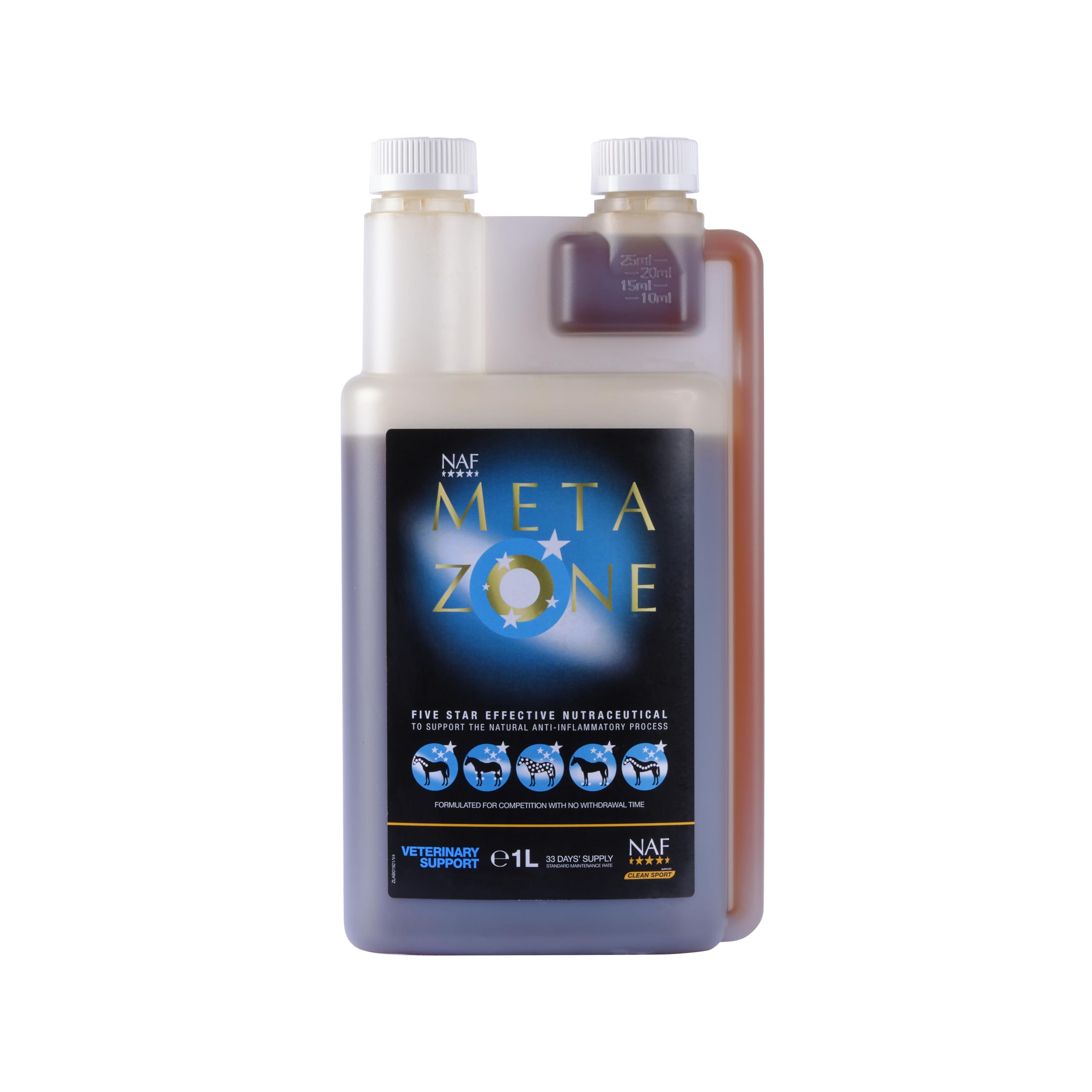 NAF Five Star Metazone Liquid 1L – Natural Anti-Inflammatory Support for Horses – With Turmeric, MSM & Herbal Extracts – Promotes Comfort, Mobility & Recovery – Competition Safe — image 1