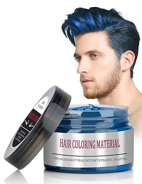 Buy Bmk Blue Color Hair Wax Matte Hairstyle Pomades Disposable