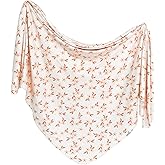 Copper Pearl Baby Swaddle Blanket - Premium Knit Baby Blanket, Large Soft Stretchy Receiving Blankets for Baby Boy and Girl, Swaddles for Newborn, Infant, and Toddler (Rue)