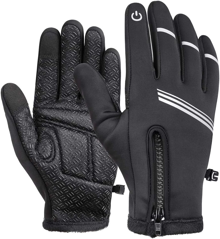 Gants D'hiver Tactiles Thinsulate 3M – Imperméables, Coupe-vent Pour Vélo, Course Et Sports Extérieurs