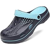 VZQ Women and Men Arch Support Clogs Slip-on Garden Shoes Outdoor Beach Slippers Sandals with Plantar Fasciitis Feet Cushion Insoles