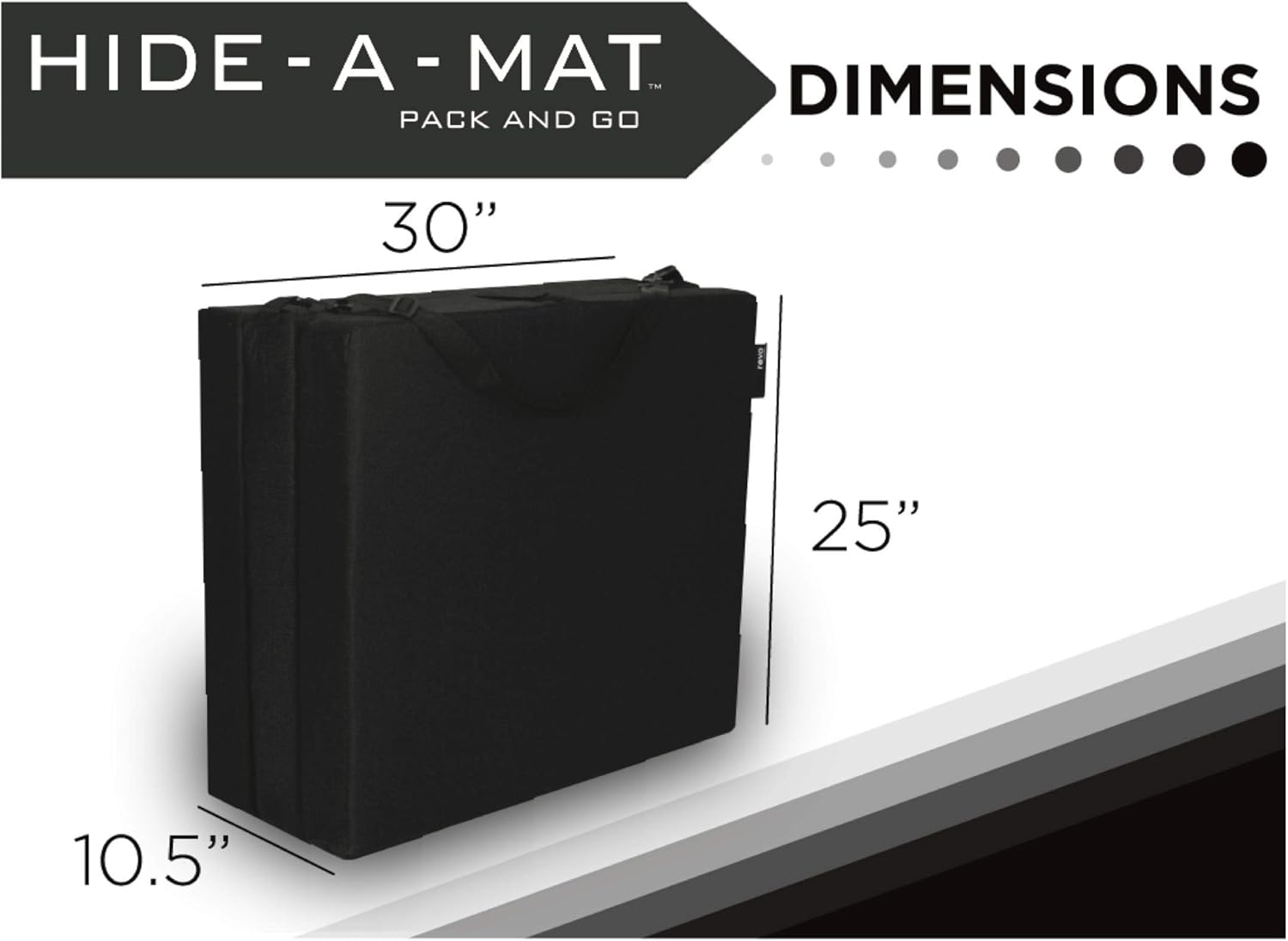 American Furniture Alliance Jr Twin Black Trifold Mattress, Mesh/Poly: Furniture & Decor