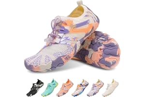 EWUHA Water Shoes for Women Mens Barefoot Shoes Quick Dry Swim Shoes Beach Shoes Women's Water Shoes Adult Non-Slip Sports Aqua Shoes for Beach River Pool Lake Hiking Kayaking Surfing Diving Walking