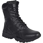 Rothco Forced Entry Deployment Boot with Side Zipper – 8 Inch Tactical Uniform Boots – Black