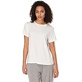 GYS Women's Pajama Tops Bamboo-derived Viscose Soft Comfy Short Sleeve Basic Lounge Tops