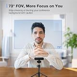 EMEET C960 4K Webcam with Tripod, 4K Sensor, Adjustable Height 360° Swivel view 6