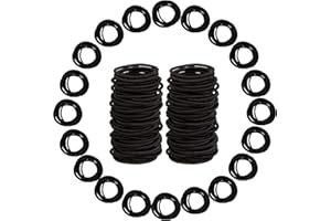 200PCS Baby Hair Ties Black Hair Bands No Crease Hair Elastics Small Ponytail Holders Hair Accessories for Kids Girls Infants